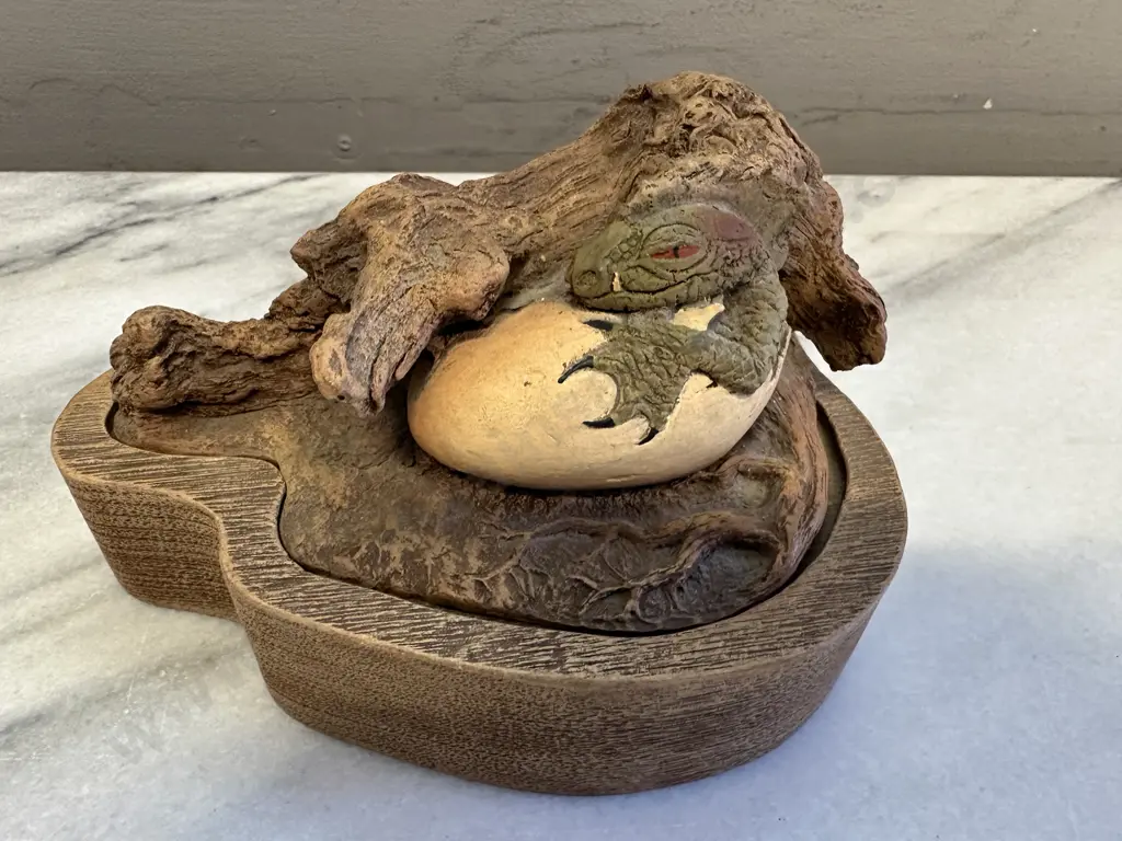 1989 Vintage Cain The Hatching Limited Edition Resin Dragon Trinket Dish 1077/5000 Image 1++